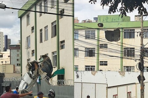 Avião cai, bate em prédio e deixa dois mortos em Belo Horizonte