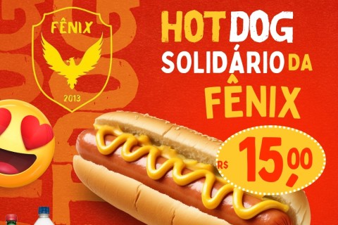 Associação Fênix faz HotDog solidário neste sábado (17), para manter contas em dia