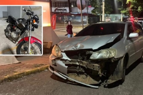 Motociclista sofre ferimentos em acidente de trânsito no Bairro dos Estados, em Estrela