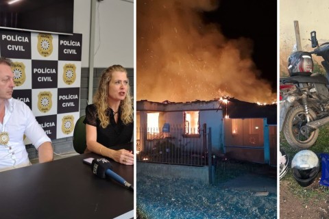 Vítima foi morta com golpes de madeira e casa incendiada no dia seguinte, diz delegado