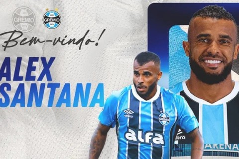 Alex Santana é oficialmente apresentado pelo Grêmio