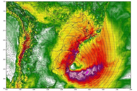 Ciclone deixa RS em alerta ao risco de temporais isolados