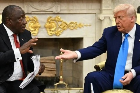Trump constrange presidente sul-africano com acusações de “genocídio branco"