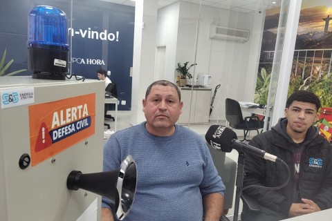 Roca Sales instala sistema de alerta para situações de desastres climáticos