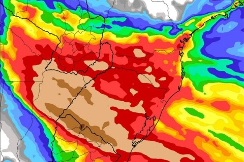 Primeira metade de setembro pode ter volumes elevados de chuva no Rio Grande do Sul