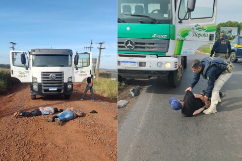 Caminhões furtados da Prefeitura de Ilópolis são recuperados no Paraná